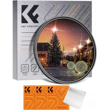 Nano-Klear Series,Variable Star Filter Cross Screen Starburst Filter 4, 8 Points 18 Multi-Layer, 3 Cleaning cloth