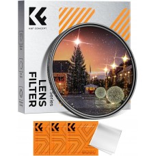 Nano-Klear Series,Variable Star Filter Cross Screen Starburst Filter 4, 8 Points 18 Multi-Layer, 3 Cleaning cloth