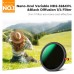 Nano-Xcel Series, Black Diffusion Mist Effect 1/4 & Variable ND2-32& Circular Polarizing Filter CPL-in 1 HD Lens Filter 