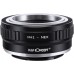 Manual lens adapter ring M42-NEX