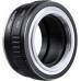 Manual lens adapter ring M42-NEX