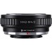 Manual lens adapter ring M42-M4/3