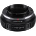 Manual lens adapter ring M42-M4/3