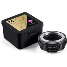 Manual lens adapter ring M42-M4/3