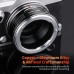 Manual lens adapter ring NIK-M4/3