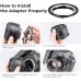 Manual lens adapter ring NIK-EOS