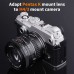 Manual lens adapter ring PK-M4/3