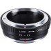 Manual lens adapter ring FD-FX