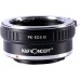 Manual lens adapter ring PK-EOS M