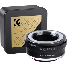 Manual lens adapter ring M42-EOS M