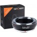 Manual lens adapter ring K/AR-M4/3