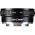 Manual lens adapter ring II Copper M42-FX