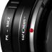 Manual lens adapter ring PK-NIK Z