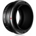 Manual lens adapter ring M42-NIK Z