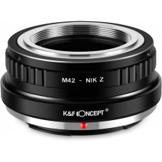 Manual lens adapter ring M42-NIK Z
