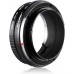Manual lens adapter ring FD-EOS R