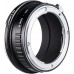 Manual lens adapter ring NIK-EOS R
