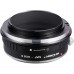 Manual lens adapter ring MAF-EOS R