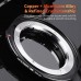 Manual lens adapter ring III generation NIK-EOS