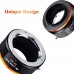 Manual lens adapter ring III generation MD-FX