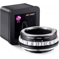 Manual lens adapter ring PK/DA-EOS R
