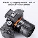 Manual lens adapter ring IV generation NIK(G)-NEX