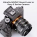 Manual lens adapter ring IV generation MD-NEX