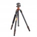 Aluminium 4-Section Tripod Load Capacity 10kg T254A4+BH-28L