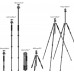 Carbon Fiber 4-Section Tripod Load Capacity 16kg X284C4+BH-36L