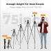 75" Lightweight Portable Travel Outdoor DSLR Tripods (Black)
