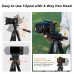 75" Lightweight Portable Travel Outdoor DSLR Tripods (Black)