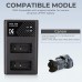 LP-E17 Dual Slot Quick Battery Charger, Micro USB and Type-C Charger
