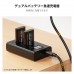 NP-FZ100 Dual Slot Quick Battery Charger with LCD Screen, Micro USB and Type-C Charger