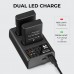 EN-EL14  (2 Batteries) 1050mAh Battery and Charger with Dual Charging Slot