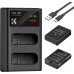 EN-EL14  (2 Batteries) 1050mAh Battery and Charger with Dual Charging Slot