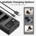 EN-EL14  (2 Batteries) 1050mAh Battery and Charger with Dual Charging Slot