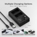 LP-E8 Battery and Charger Set with Dual Slot Charger