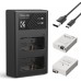 LP-E8 Battery and Charger Set with Dual Slot Charger