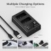 LP-E10 Battery and Charger Set with Dual Slot Charger