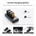 NP-FW50 3-Pack 1100mAh Replacement Batteries and Three Slot Charger 