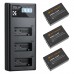 LP-E17 3-Pack Batteries and Upgraded 3-Slot LCD Charger