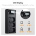 NP-FZ100 Charger 18W Dual Portable Battery Charger, Micro USB and Type-C Charger