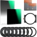 Nano-Xcel Series, 100mm Square ND1000 Filter+150mm Soft GND8 Filter+Metal Filter Holder+8 Filter Adapter Rings Filter Kit 