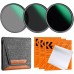 Nano-Dazzle Series, ND8+ND64+ND1000 24 Multi-Layer,3 Cleaning cloth