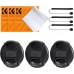 9-in-1 Center Pinch Lens Cap + Anti-Loss Keeper Leash + Microfiber Cleaning Cloth Kit