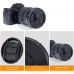 9-in-1 Center Pinch Lens Cap + Anti-Loss Keeper Leash + Microfiber Cleaning Cloth Kit