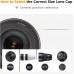4-in-1 Center Pinch Lens Cover + Anti-Loss Keeper Leash + Microfiber Cleaning Cloth Kits