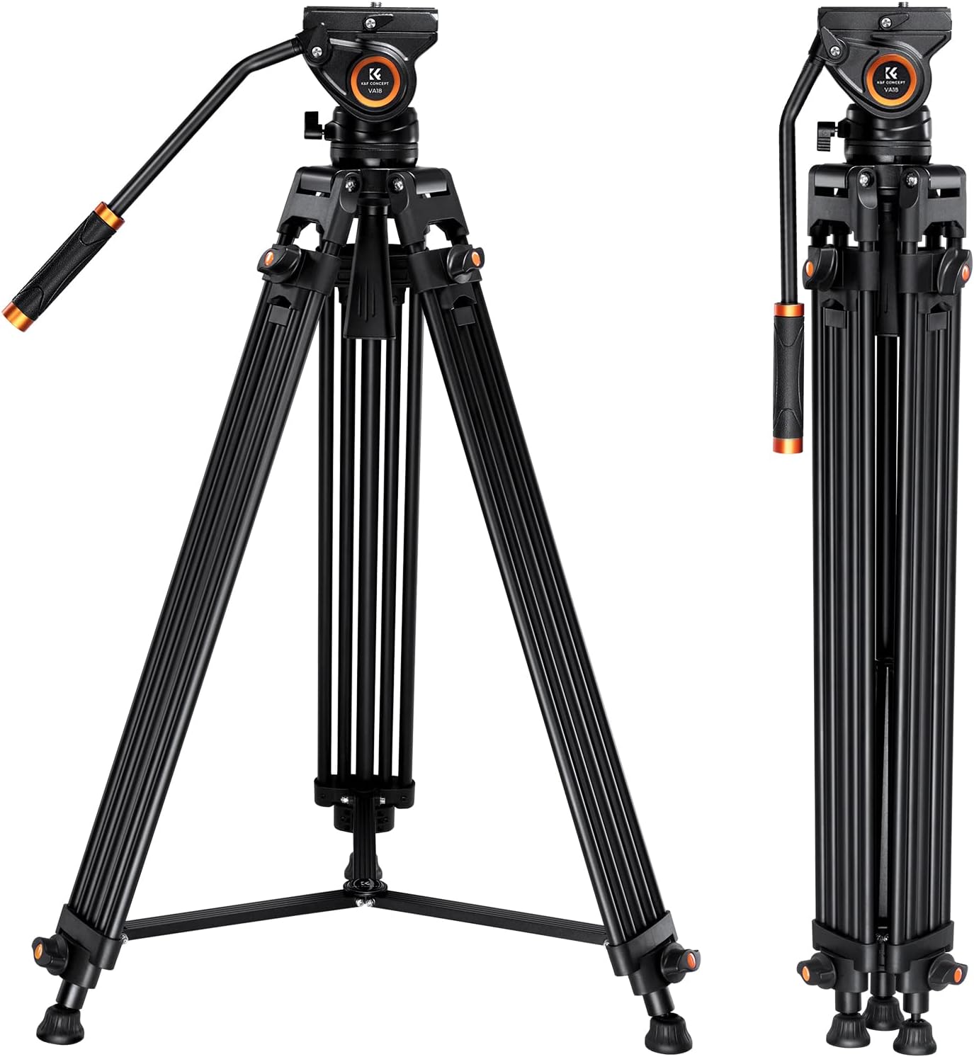72"/1.8m Aluminum Video Tripod Load Capacity 8kg VA3+BV30 72"/1.8m Aluminum Video Tripod Load Capacity 8kg VA3+BV30